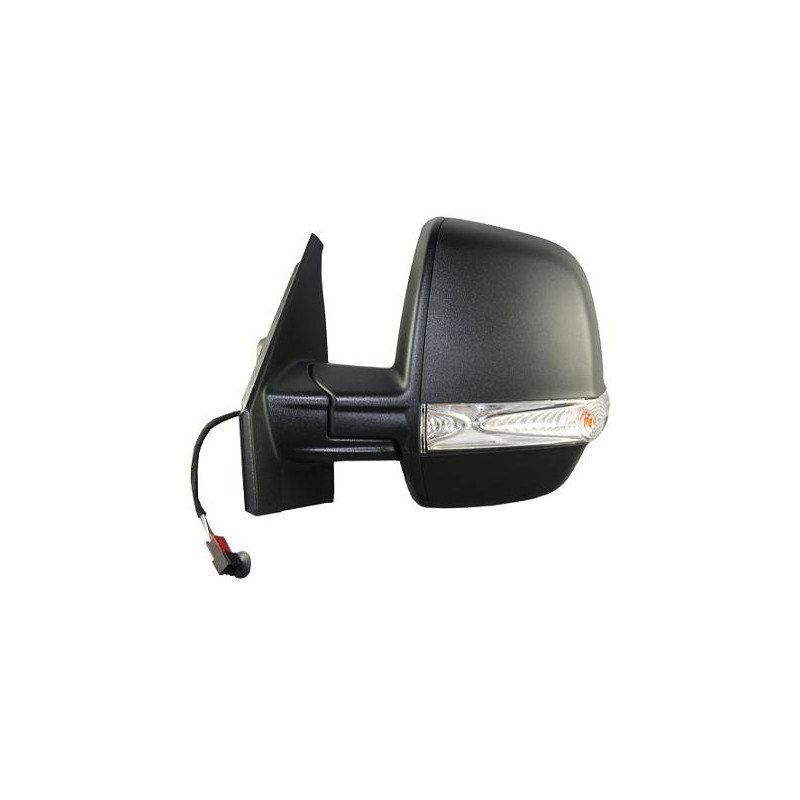 RETROVISORE ELETTRICO SINISTRO NERO 6 PIN CON PRIMER TERMICO VETRO CONVESSO CON FANALINO INTEGRATO FIAT DOBLO 263 20092015, FIA
