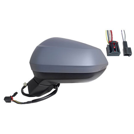 RETROVISORE ELETTRICO DESTRO 8 PIN CON PRIMER TERMICO VETRO CONVESSO CON FANALINO INTEGRATO AUDI Q2 GABGAG 20162020, AUDI Q2 GA
