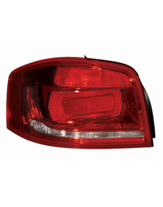 FANALE POSTERIORE SINISTRO SENZA PORTALAMPADA 3 PORTE R10W,P21W,PY21W,W16W FONDO SCURO AUDI A3 8P18PA8P7 20082012VERS 2010