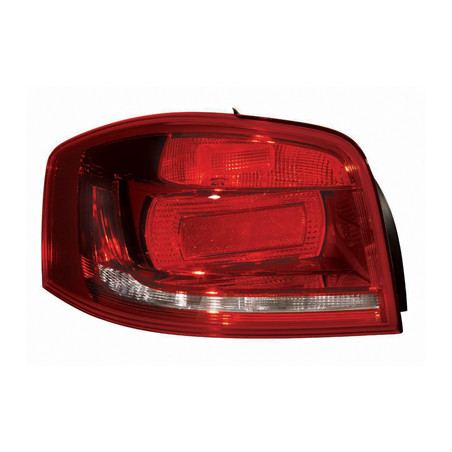FANALE POSTERIORE SINISTRO SENZA PORTALAMPADA 3 PORTE R10W,P21W,PY21W,W16W FONDO SCURO AUDI A3 8P18PA8P7 20082012VERS 2010