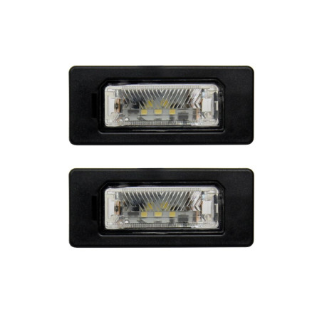 FANALE TARGA DESTROSINISTRO LED  SET 2 PZ  AUDI A1 8X18XK8XA8XF 20102014, AUDI A5 8T38F78TA 20072011, AUDI A6 4GH4GJ4G24GC4G54G