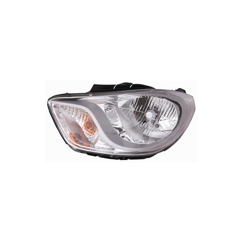 PROIETTORE DESTRO H4,PY21W,W5W CON PARABOLA CROMATA CON MOTORE HYUNDAI i10 I PA 20102013