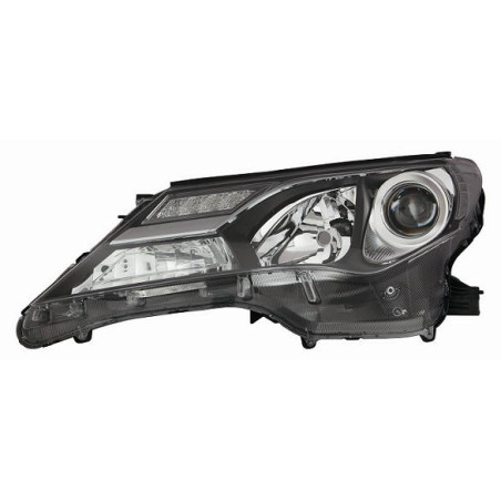 PROIETTORE DESTRO XENON CON PARABOLA NERA CON LUCE DIURNA LED TOYOTA RAV 4 A4 20122016