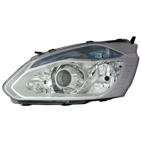 PROIETTORE SINISTRO H7-H15-PY21-H1-W5W CON PARABOLA CROMATA CON MOTORE CON LENTICOLARE FORD TRANSITTOURNEO CUSTOM FYFZ 20132018