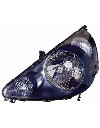 PROIETTORE SINISTRO H4 MODELLO STANLEY CON PARABOLA NERA CON PREDISPOSIZIONE REGOLAZIONE ELETTRICA HONDA JAZZ GDGE3GE2 20012008