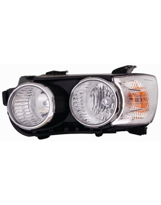 PROIETTORE DESTRO H1,H7 CON PARABOLA NERA CON BORDO CROMATO CHEVROLET AVEO SDN-HB 2012