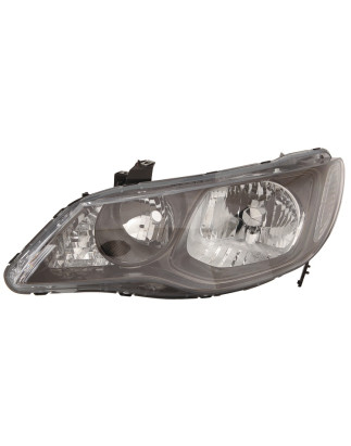 PROIETTORE SINISTRO 4 PORTE HB3,HB4 CON PARABOLA CON CORNICE NERA HONDA CIVIC SEDAN FDFA 20062011VERS 2009