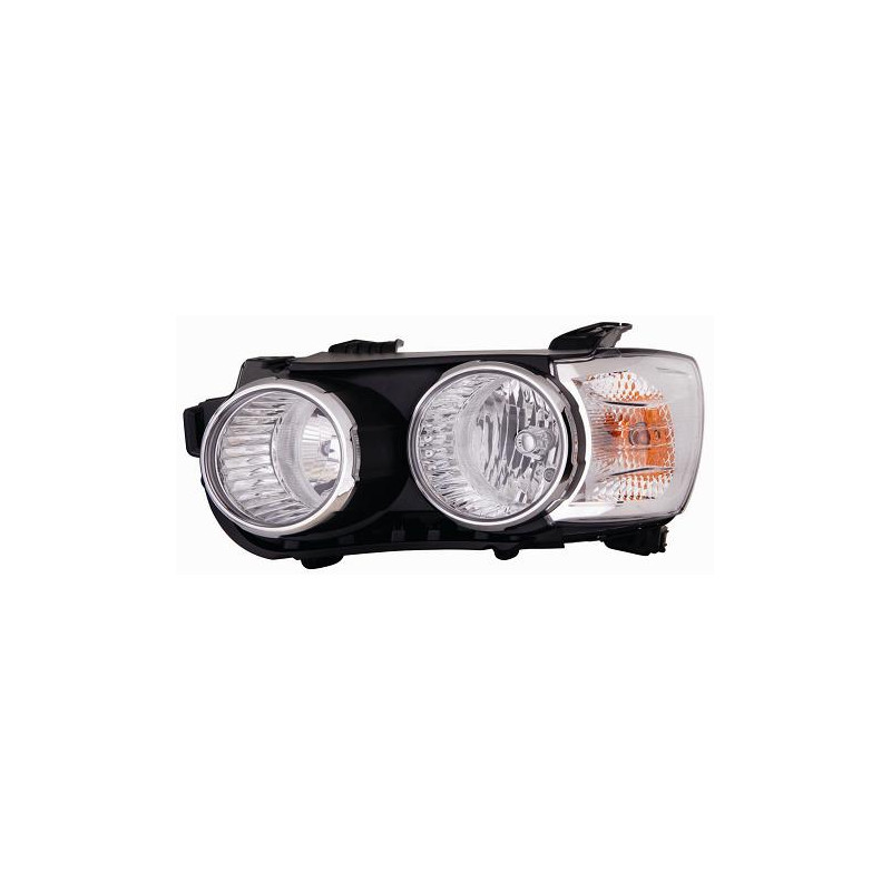 PROIETTORE SINISTRO H1,H7 CON PARABOLA NERA CON BORDO CROMATO CHEVROLET AVEO SDN-HB 2012