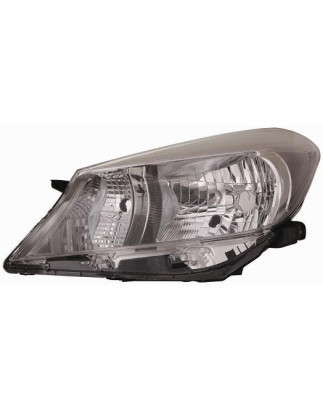 PROIETTORE SINISTRO H4,WY21W,W5W MODELLO KIOTO CON PARABOLA NERA TOYOTA YARIS III P13 20112014