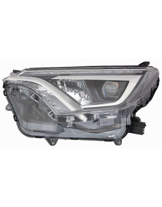 PROIETTORE SINISTRO LED,WY21W LENTICOLARE A LED CON PARABOLA NERA CON MOTORE TOYOTA RAV 4 A4 20162019