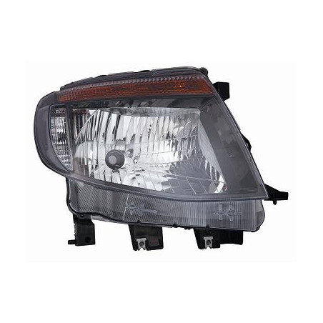 PROIETTORE DESTRO H4,P21W,W5W CON PARABOLA NERA FORD RANGER TKE 20122015