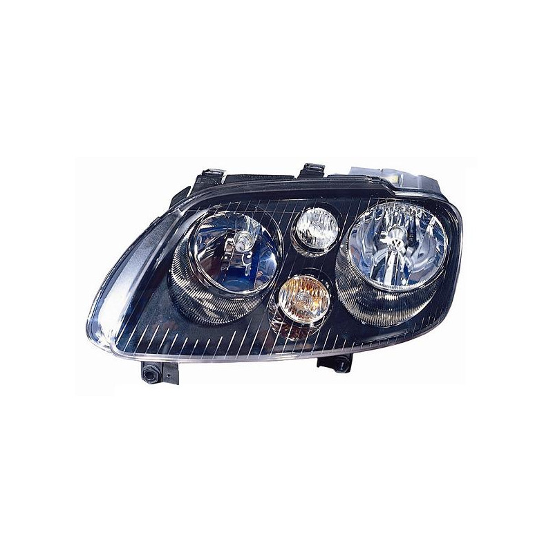 PROIETTORE DESTRO H7,H7 CON PARABOLA NERA CON PREDISPOSIZIONE REGOLAZIONE ELETTRICA VOLKSWAGEN CADDY 2KB2KJ2CB2CJ 20042010, VOL