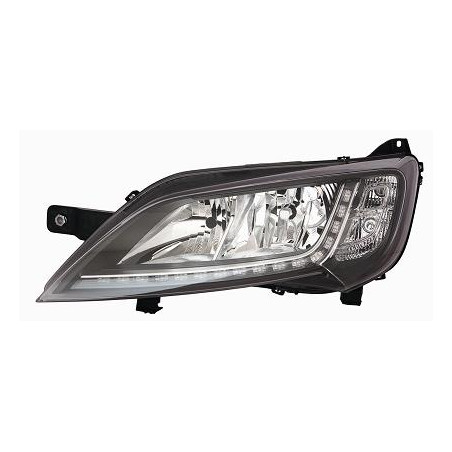 PROIETTORE DESTRO LED CON PARABOLA CROMATA CON MOTORE CON LUCE DIURNA LED CITROEN e JUMPER III 20202023, CITROEN JUMPER III 201