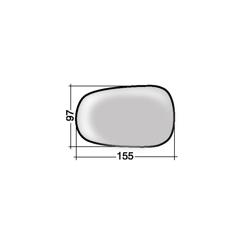 VETRO CON PIASTRA DESTROSINISTRO CONVESSO RENAULT CLIO IICAMPUSTHALIA BBCB 20012006, RENAULT CLIO I B C575 357 19941995, RENAUL