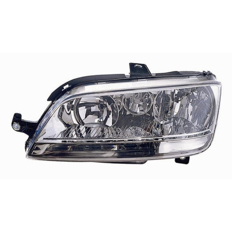 PROIETTORE DESTRO H7,H1 SENZA FENDINEBBIA CON FANALE BIANCO CON PREDISPOSIZIONE REGOLAZIONE ELETTRICA FIAT IDEA 350 20042010VER