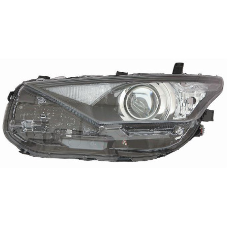 PROIETTORE DESTRO LED CON PARABOLA CON LUCE DIURNA LED CON LENTICOLARE CON PREDISPOSIZIONE REGOLAZIONE ELETTRICA TOYOTA AURIS E