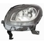 PROIETTORE DESTRO CON PARABOLA NERA CON LUCE DIURNA LED SMART FORFOUR 453 2015, SMART FORTWO 453 2014