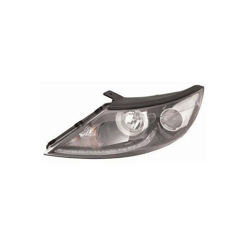 PROIETTORE SINISTRO H7,H7,,,LED CON PARABOLA NERA CON LUCE DIURNA LED CON PREDISPOSIZIONE REGOLAZIONE ELETTRICA KIA SPORTAGE SL
