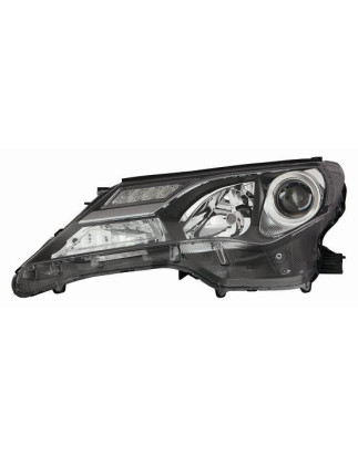PROIETTORE SINISTRO LED CON PARABOLA NERA CON LUCE DIURNA LED TOYOTA RAV 4 A4 20122016
