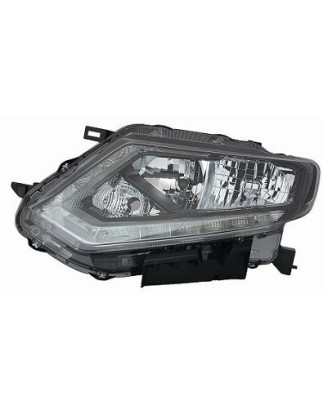 PROIETTORE SINISTRO LED CON PARABOLA NERA CON LUCE DIURNA LED CON PREDISPOSIZIONE REGOLAZIONE ELETTRICA NISSAN X-TRAIL T32T32RT