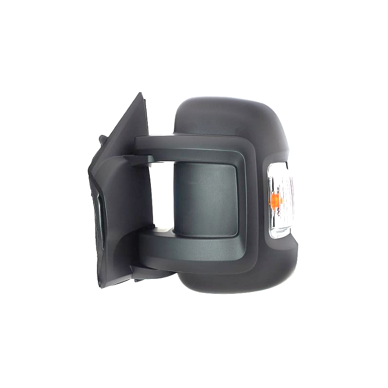 RETROVISORE MANUALE SINISTRO BRACCIO CORTO VETRO CONVESSO CON FANALINO INTEGRATO 16W FIAT DUCATO III 250 20062014