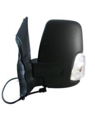 RETROVISORE ELETTRICO SINISTRO BRACCIO CORTO NERO 8 PIN TERMICO VETRO CONVESSO RICHIUDIBILE ELETTRICAMENTE CON FANALINO INTEGRA