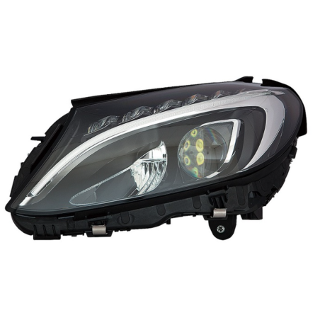 PROIETTORE SINISTRO FULL LED CON PARABOLA NERA CON MOTORE MERCEDES-BENZ C CLASS COUPECABRIO W205 20152018, MERCEDES-BENZ C CLAS