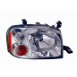 PROIETTORE DESTRO H4 CON PARABOLA CROMATA CON PREDISPOSIZIONE REGOLAZIONE ELETTRICA NISSAN PU NAVARA 2WD-4WD D22 20012010