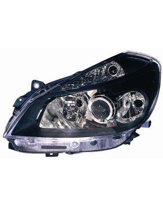 PROIETTORE SINISTRO 2H7,H1 CON PARABOLA NERA CON LENTICOLARE CON PREDISPOSIZIONE REGOLAZIONE ELETTRICA RENAULT CLIO III BR0 1CR