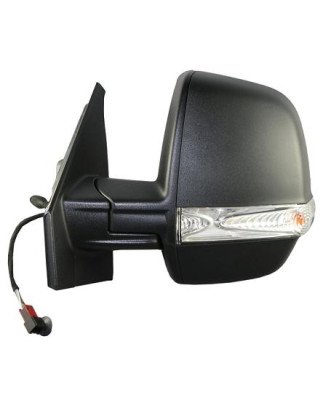 RETROVISORE MECCANICO SINISTRO NERO VETRO CONVESSO CON FANALINO INTEGRATO FIAT DOBLO 263 20092015, FIAT DOBLO 263 2015202  OPEL