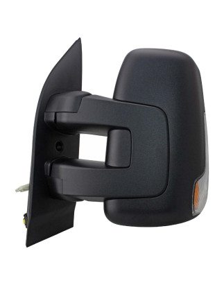 RETROVISORE ELETTRICO SINISTRO BRACCIO CORTO 9 PIN TERMICO VETRO CONVESSO CON FANALINO INTEGRATO BIANCO CON SONDA IVECO DAILY 2