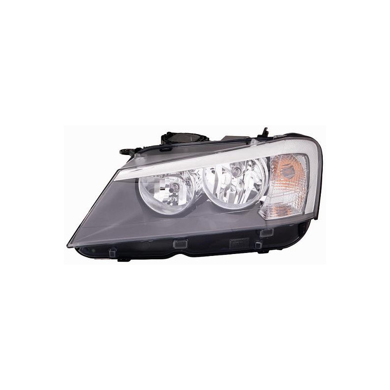 PROIETTORE DESTRO 2H7 CON PARABOLA NERA CON MOTORE BMW X3 F25 20112014, BMW X3 F25 20142017