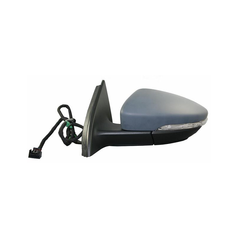 RETROVISORE ELETTRICO DESTRO 8 PIN CON PRIMER TERMICO VETRO CONVESSO RICHIUDIBILE ELETTRICAMENTE CON FANALINO INTEGRATO VOLKSWA