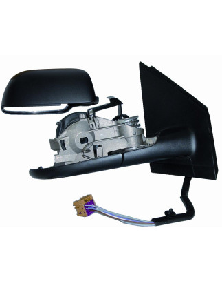 RETROVISORE ELETTRICO DESTRO NERO CON PRIMER TERMICO VETRO CONVESSO VOLKSWAGEN POLO 9N2 20022005