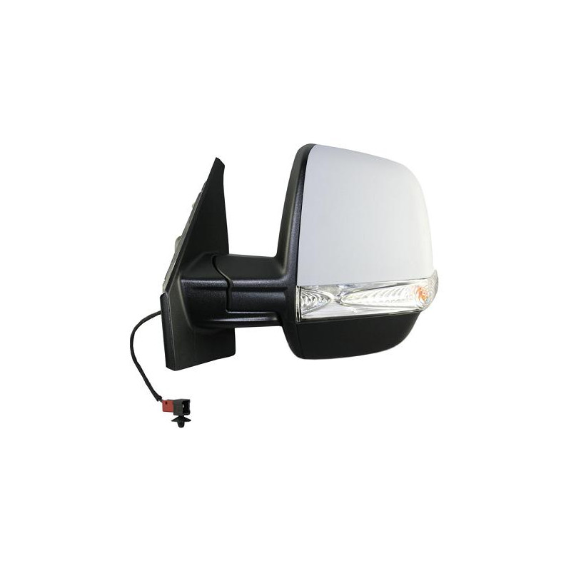 RETROVISORE ELETTRICO SINISTRO 6 PIN CON PRIMER TERMICO VETRO CONVESSO CON FANALINO INTEGRATO FIAT DOBLO 263 20092015, FIAT DOB