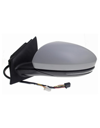 RETROVISORE ELETTRICO SINISTRO 11 PIN CON PRIMER TERMICO ASFERICO RICHIUDIBILE ELETTRICAMENTE CON FANALINO INTEGRATO CON LUCE D