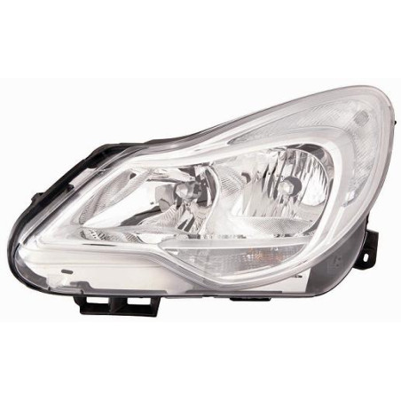 PROIETTORE SINISTRO H7,H1,PY24W CON PARABOLA CROMATA CON MOTORE OPEL CORSA D S07 20062015VERS 2011