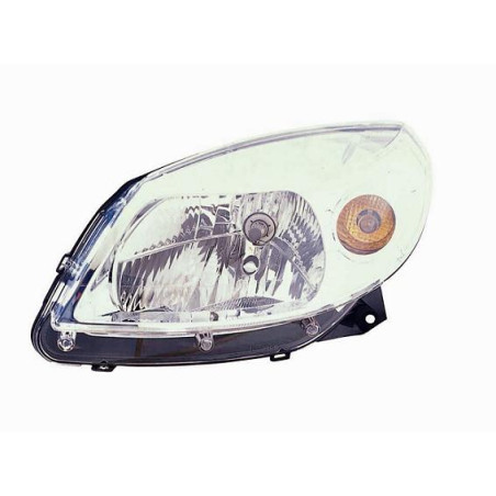 PROIETTORE DESTRO H4 CON PARABOLA CROMATA CON PREDISPOSIZIONE REGOLAZIONE ELETTRICA DACIA SANDERO I BS 20082012