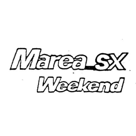 SCRITTA POSTMAREA SX WEEKEND