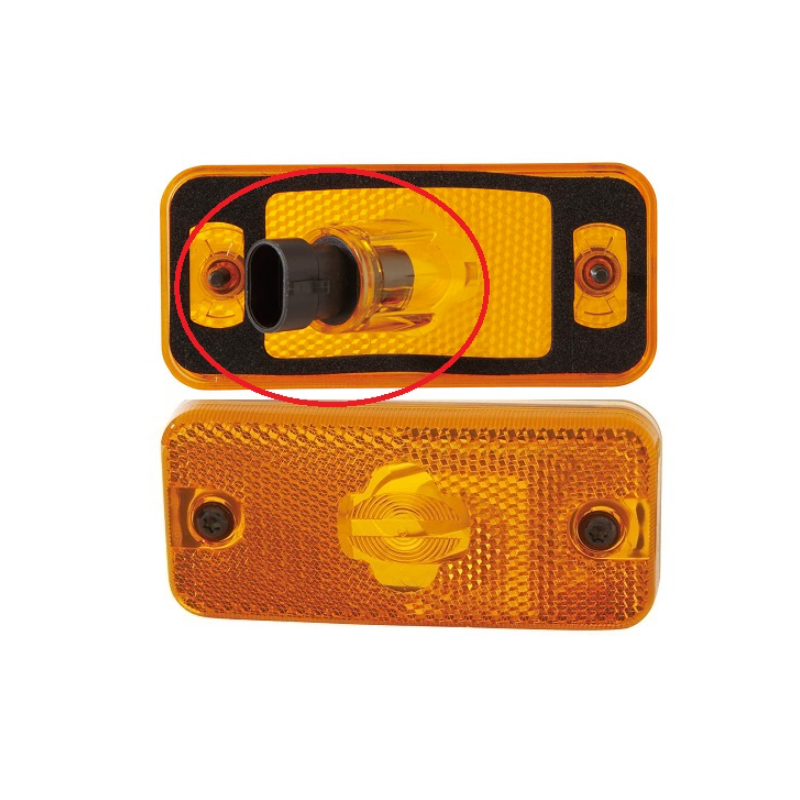 FANALE LATERALE DESTROSINISTRO SENZA PORTALAMPADA ARANCIO CCONNETTORE OVALE CITROEN e JUMPER III 20202023, CITROEN JUMPER III 2