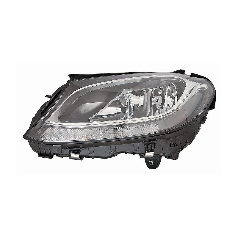 PROIETTORE DESTRO LED H7,H7,PWY24W CON PARABOLA NERA CON MOTORE MERCEDES-BENZ C CLASS COUPECABRIO W205 20152018, MERCEDES-BENZ 