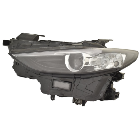 PROIETTORE DESTRO 5 PORTE LED CON MOTORE CON LUCE DIURNA LED MAZDA 3 HB BP 2019VERS 2022 , MAZDA 3 SDN BP 2019VERS 2022