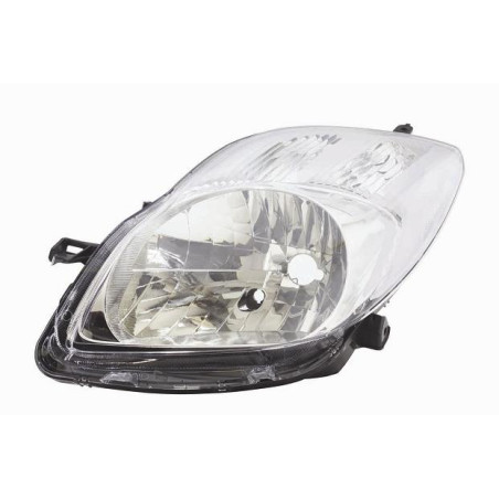 PROIETTORE DESTRO REGOLAZIONE ELETTRICA MODELLO VALEO CON PARABOLA CROMATA CON MOTORE TOYOTA YARIS II P9 20052011VERS 2009