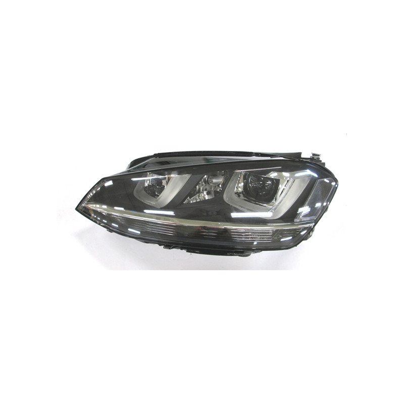 PROIETTORE SINISTRO LED XENON CON PARABOLA NERA CON MOTORE CON LUCE DIURNA LED VOLKSWAGEN GOLF VII 5G1 20132016, VOLKSWAGEN GOL