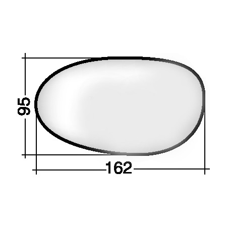 VETRO CON PIASTRA DESTRO CONVESSO SMART FORTWO 450 19982007, SMART FORTWO ROADSTER 452 20032007