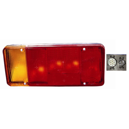 FANALE POSTERIORE DESTRO CON PORTALAMPADA IVECO DAILY 20002007, IVECO EUROCARGO 19912003