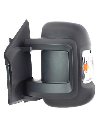 RETROVISORE MANUALE DESTRO BRACCIO CORTO 2 PIN VETRO CONVESSO CON FANALINO INTEGRATO 16W CITROEN e JUMPER III 20202023, CITROEN