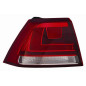 FANALE POSTERIORE SINISTRO SENZA PORTALAMPADA BIANCOROSSO ESTERNO FONDO SCURO VOLKSWAGEN GOLF VII 5G1 20132016