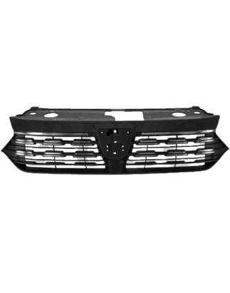 GRIGLIA PARAURTI ANTERIORE NERA CON MODANATURA CROMATA CON LISTELLI CROMATI DACIA LOGAN III 3K 2021          , DACIA SANDERO II