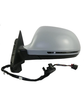 RETROVISORE ELETTRICO DESTRO 10 PIN CON PRIMER TERMICO ASFERICO RICHIUDIBILE ELETTRICAMENTE CON FANALINO INTEGRATO AUDI A3 8P18